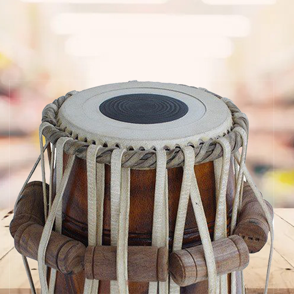 Binas Rose wood Dayan Tabla Drum Set, 3 Kg Copper Bayan, Finest Dayan With Padded Bag, Hammer, Cushions and Cover, Padded Bag, Book, Hammer, Cushions, Cover, Hand Drums musical instrument