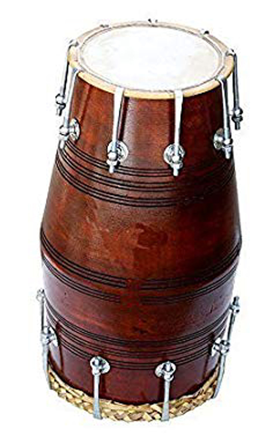 Binas Professional dholak drum Musical instruments Folk New Teak Wood 21 Inches nut bolt Dholak Dhol dholki + nuts Tuning Spanner + Carrey Bag