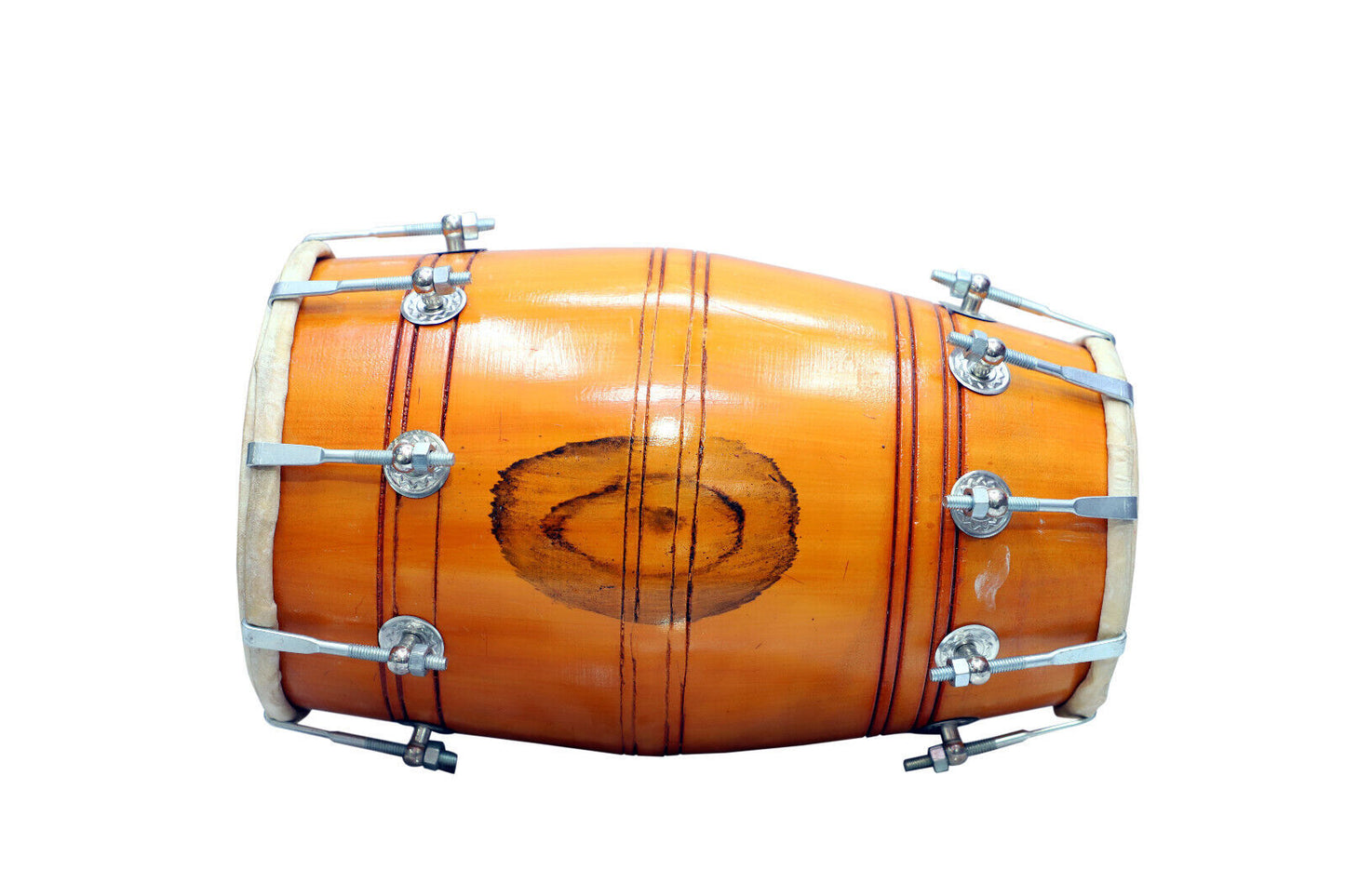 Binas 16-Inches Mango wood Dhol dholki With nuts Tuning Spanner + Carrey Bag Musical instrument Folk New dholak drum dhol