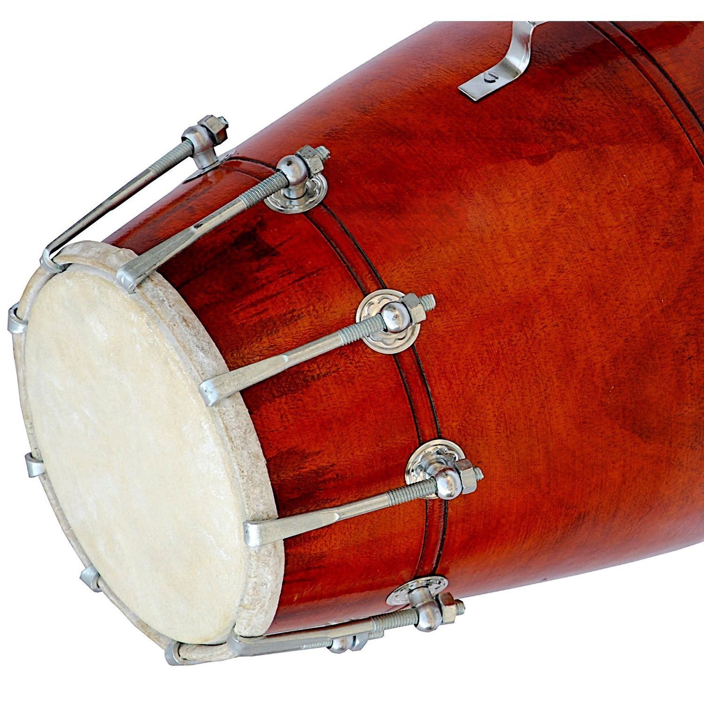 Binas 16-Inches Mango wood Dhol dholki With nuts Tuning Spanner + Carrey Bag Musical instrument Folk New dholak drum dhol