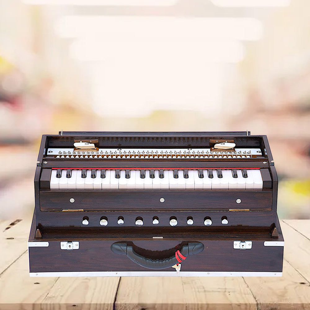 Binas Professional Harmonium | 9/3 Scale Changer Model with Gig Bag Hand Pumped