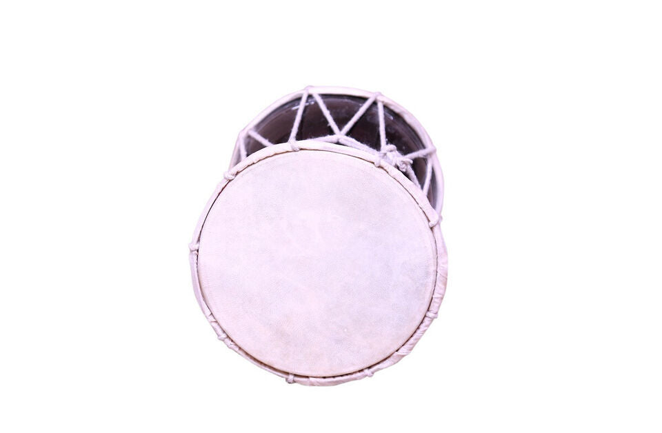 Damru Hand Percussion Handmade Musical Instrument Meditation Kirtan Shiv Damroo Percussion (8 Inch )