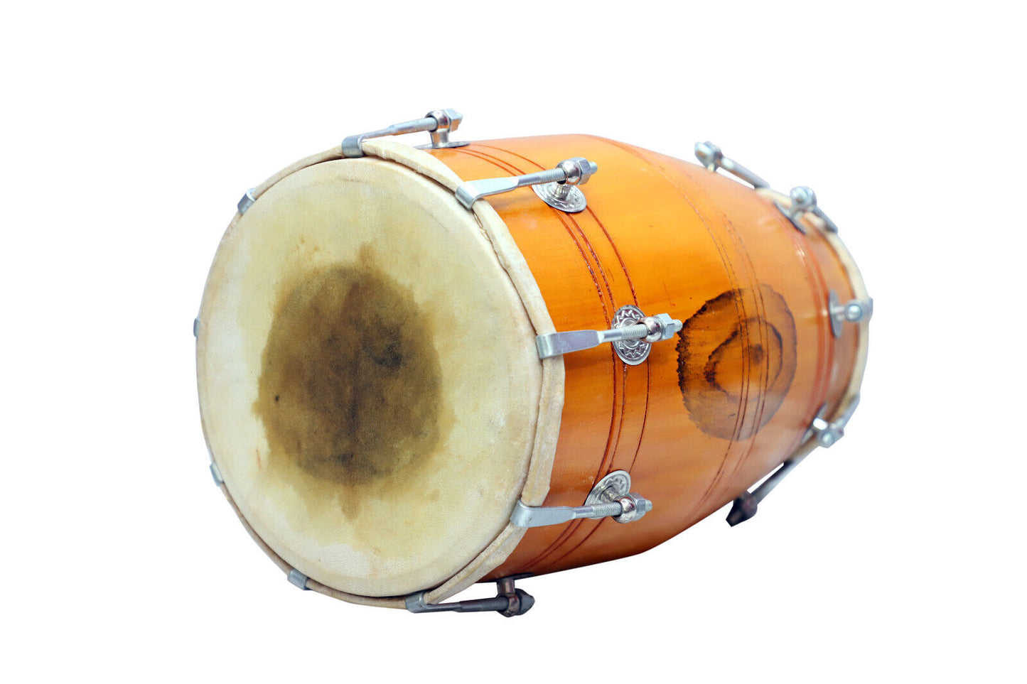 Binas 16-Inches Mango wood Dhol dholki With nuts Tuning Spanner + Carrey Bag Musical instrument Folk New dholak drum dhol