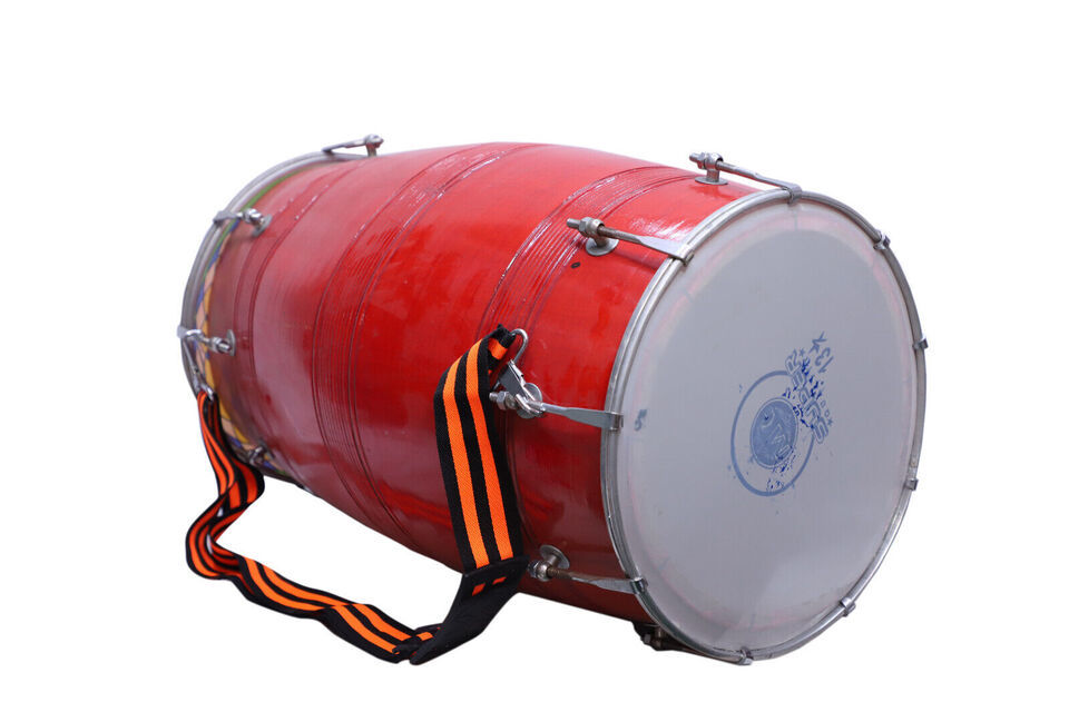 Binas Professional 24-Inches Punjabi Dhol dholki With nuts Tuning Spanner + Carrey Bag Musical instrument Folk New dholak drum dhol drum