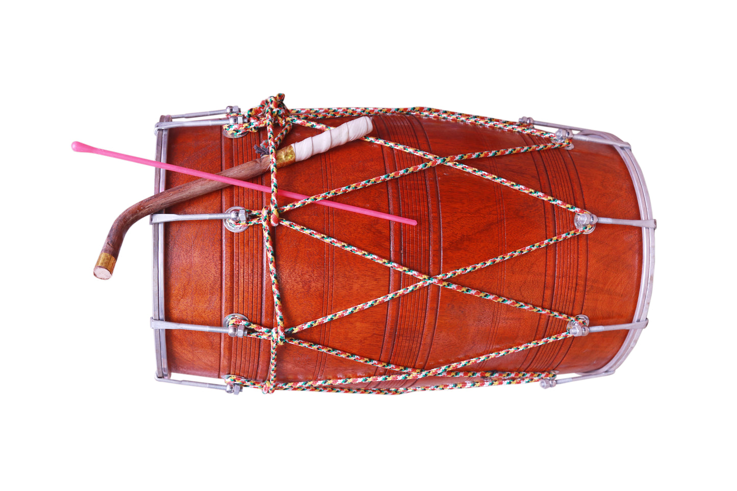 Binas Professional 24-Inches Punjabi Dhol dholki With nuts Tuning Spanner + Carrey Bag Musical instrument Folk New dholak drum dhol drum