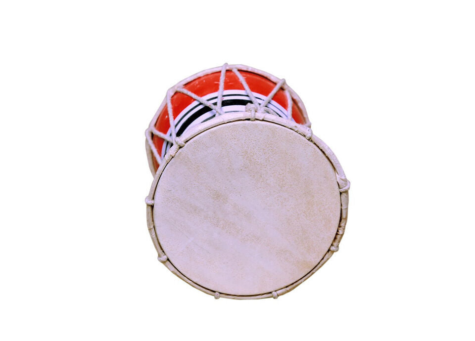 Damru Hand Percussion Handmade Musical Instrument Meditation Kirtan Shiv Damroo Percussion (8 Inch