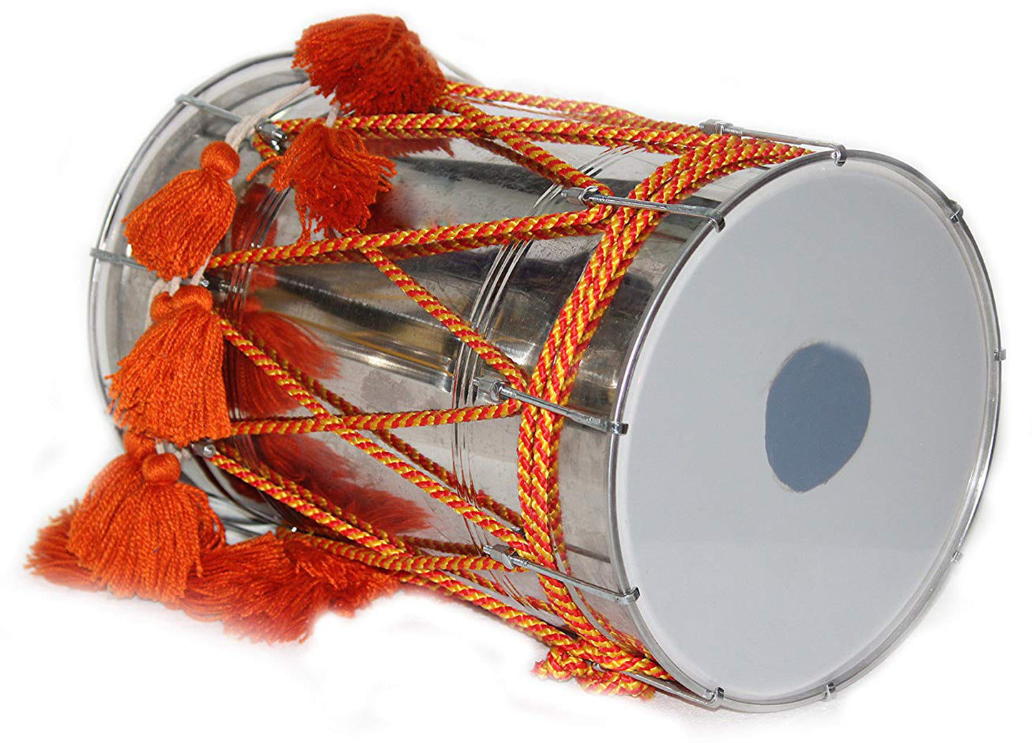 Binas Professional 24-Inches Punjabi Steel Dhol dholki With nuts Tuning Spanner + Carrey Bag Musical instrument Folk New dholak drum dhol drum