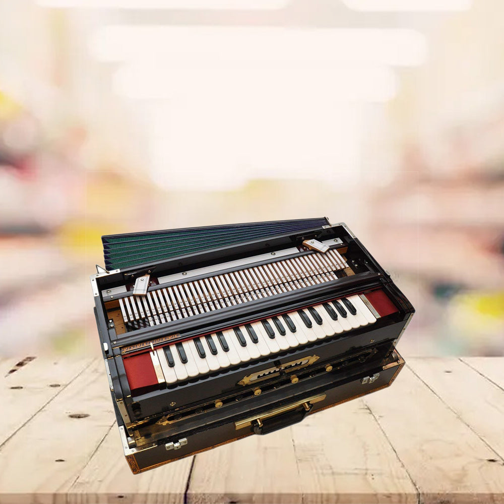 Binas Professional Harmonium | 9/3 Scale Changer Model with Gig Bag Hand Pumped