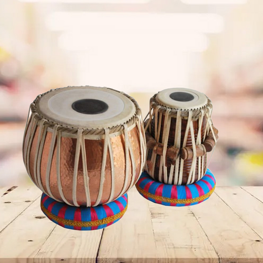 Binas Rose wood Dayan Tabla Drum Set, 3 Kg Copper Bayan, Finest Dayan With Padded Bag, Hammer, Cushions and Cover, Padded Bag, Book, Hammer, Cushions, Cover, Hand Drums musical instrument