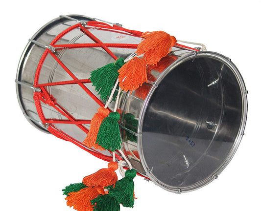 Binas Professional 24-Inches Punjabi Steel Dhol dholki With nuts Tuning Spanner + Carrey Bag  Musical instrument Folk New dholak drum dhol drum