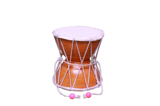 Damru Hand Percussion Handmade Musical Instrument Meditation Kirtan Shiv Damroo Percussion (8 Inch )