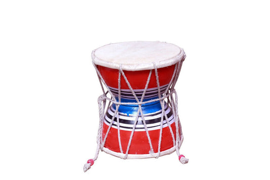Damru Hand Percussion Handmade Musical Instrument Meditation Kirtan Shiv Damroo Percussion (8 Inch