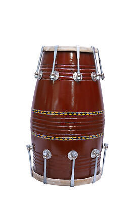 Binas dholak drum Musical instruments Folk New mango wood Hand drums 16 Inches nut bolt Dholak Dhol dholki + Carrey Bag