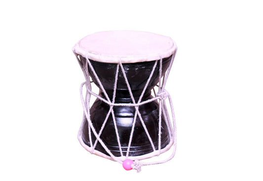 Damru Hand Percussion Handmade Musical Instrument Meditation Kirtan Shiv Damroo Percussion (8 Inch )
