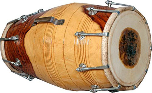 Binas Professional dholak drum Musical instruments Folk New Teak wood 16 Inches nut bolt with doory Dholak Dhol dholki nuts Tuning Spanner + Carrey Bag