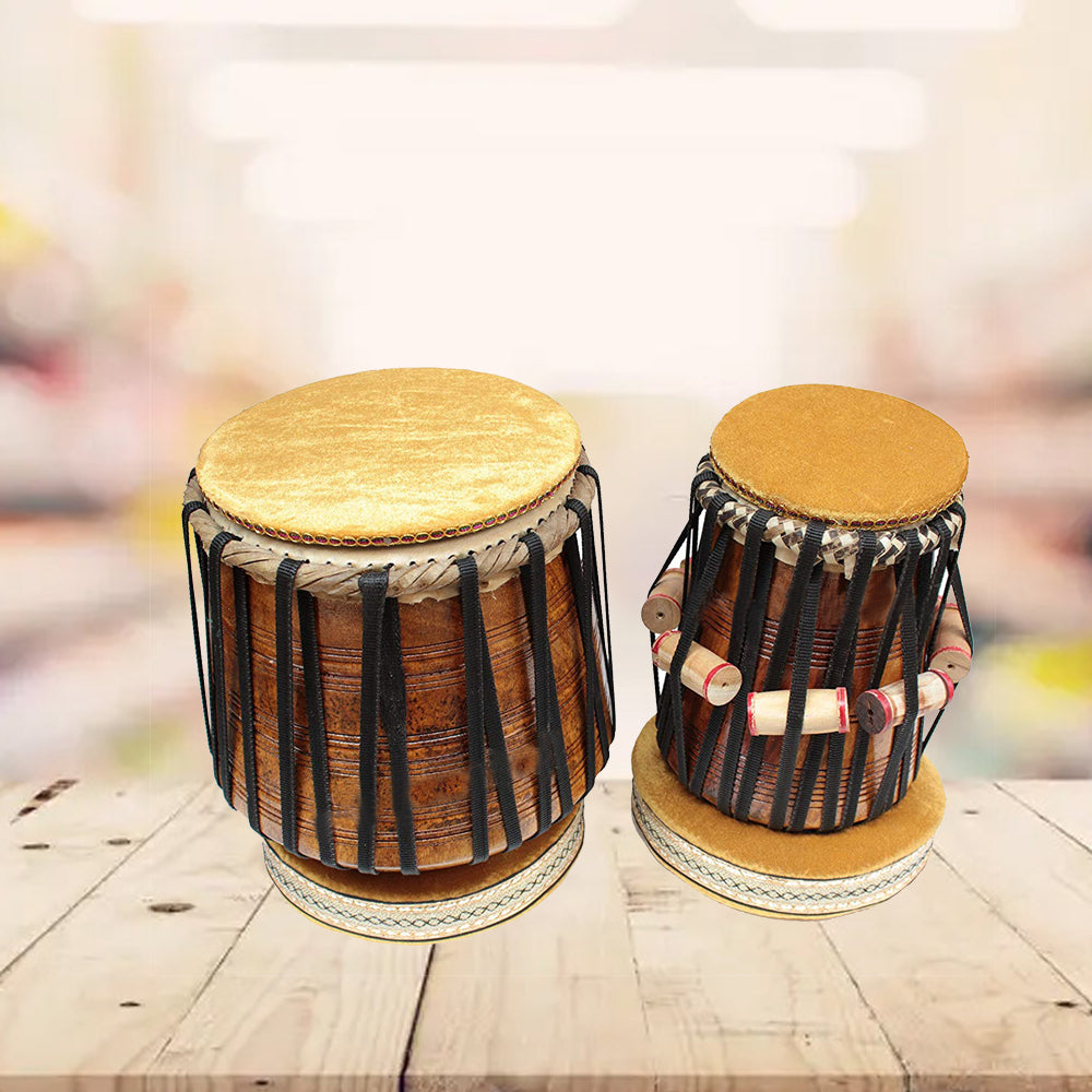 Binas Dhama Jodi,Black Strap Wood Dhama Wood Dayan musical instruments tabla drum set