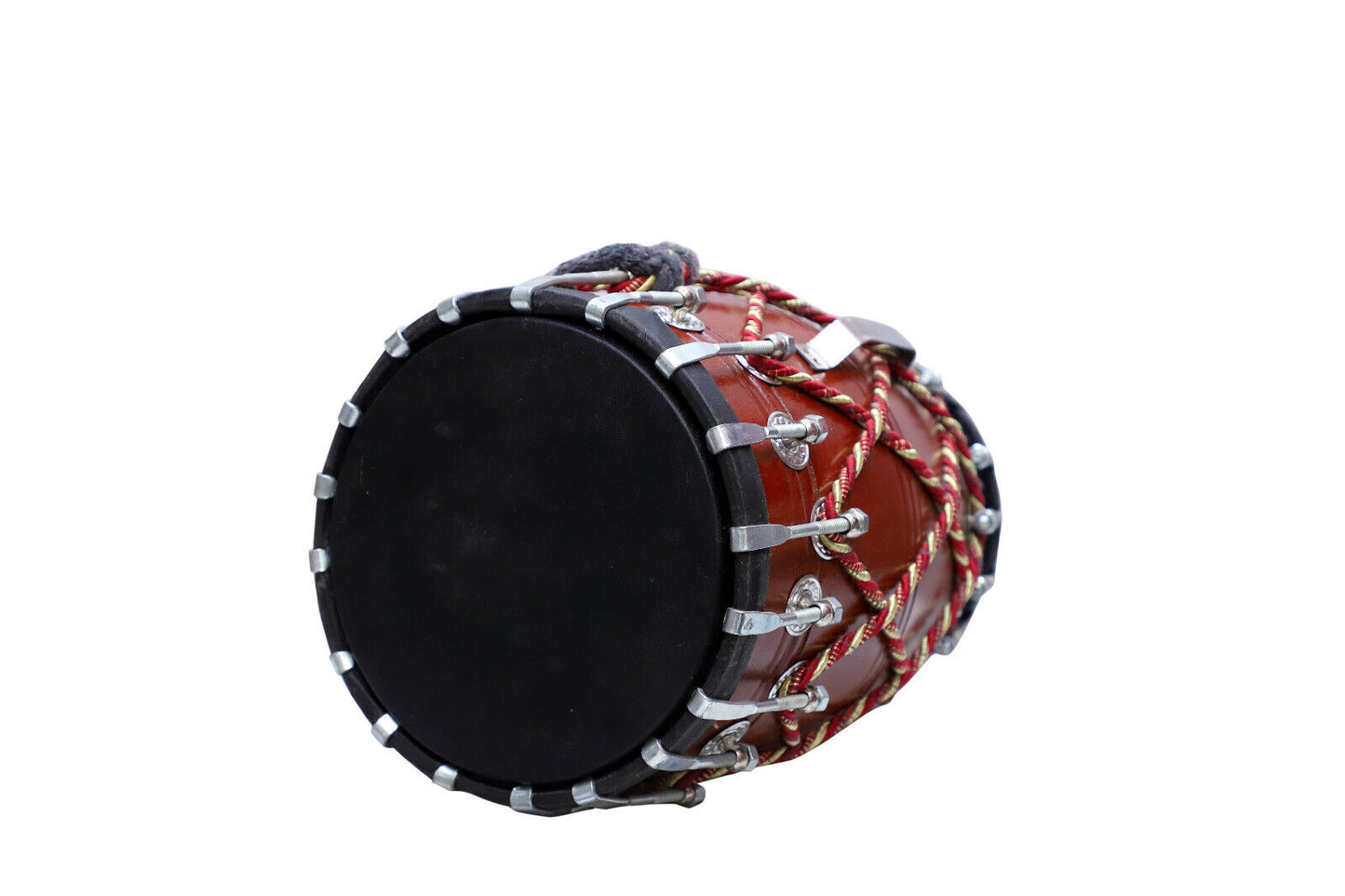 Binas Professional dholak drum Musical instruments Folk New Teak wood 17 Inches nut bolt with doory Dholak Dhol dholki nuts Tuning Spanner + Carrey Bag